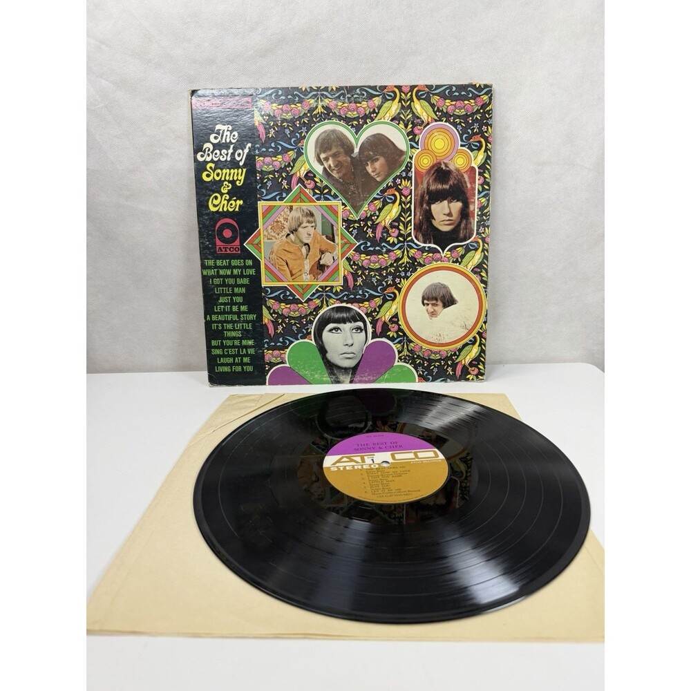 Sonny and Cher the Best of Sonny and Cher 1967 LP Vinyl, ATCO Records 33-219